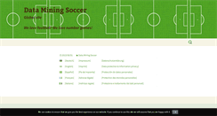 Desktop Screenshot of dataminingsoccer.com